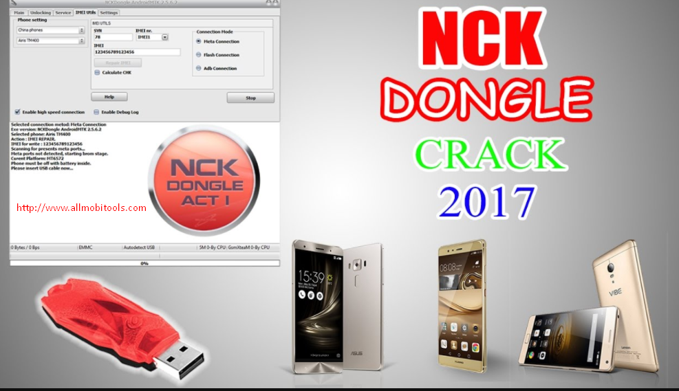 nck dongle download area