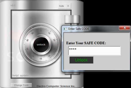 safewell safe default password after secure
